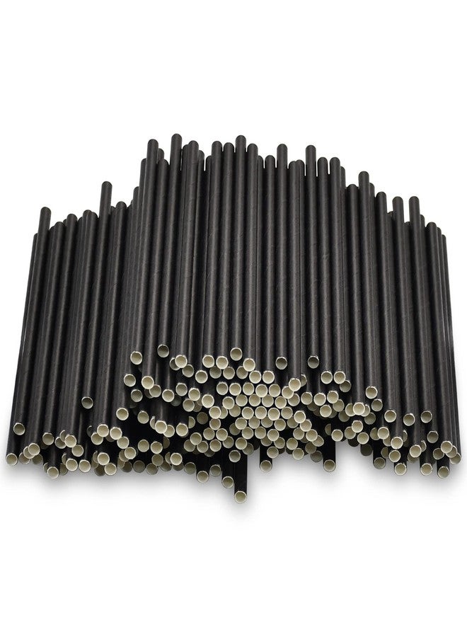 chunspak Paper Cocktail Straws 5 inch - 500 ct. Biodegradable Small Black Paper Drinking Straws Bulk for Short Drinks, Restaurant, Bar, Food Services - Image 3